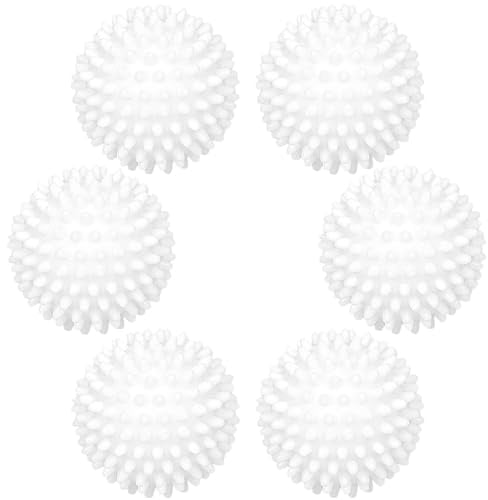 Domkan 6 palline per asciugatrici, palline per asciugatrici, palline per asciugatrici, per lavaggio in lavatrice, per la pulizia dei vestiti…
