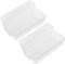 OHS 2 x Fridge Organiser Storage, Kitchen Pantry Fridge Accessories Food Storage Containers Vegetables Fruit Tidy Fridge Freezer Organisation Tray, Medium
