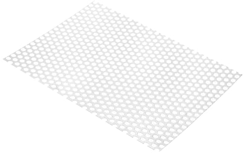 PATIKIL Placas de Metal Perforadas de 11.81 L x 15.75 W, Calibre 20Ga, Malla de Aleación de Aluminio Perforada y Expandida con Agujeros de 3/8 ara Ventilación