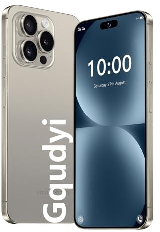 Gqudyi Cheap Phone New I15 Pro Max,4G Smartphone,6.65-inch HD Big Screen,Android 8.1,3GB RAM 64GB ROM,4000mAh Battery,dual SIM Card.(Color:Golden)