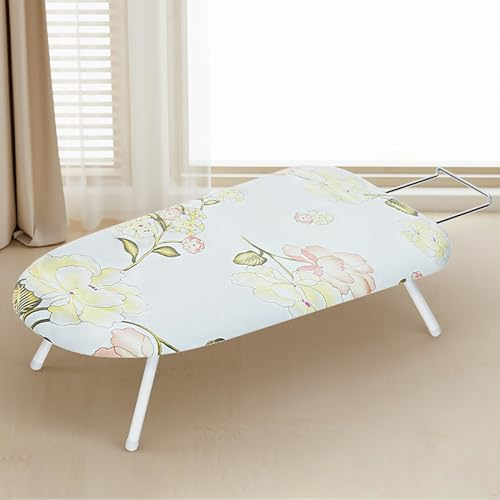 Planche à Repasser De Table avec Repose-Fer, Planche à Repasser Portable avec Housse Et Coussin, Planche à Repasser Pliable Compacte Peu Encombrante pour La Maison, Le Dortoir, Les Voyages (Color : F