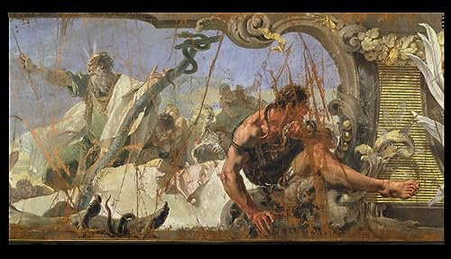 ZHAOSHAN Battista Tiepolo Leinwandbilder, Poster, 58 x 90 cm, ohne Rahmen, The Brazen Serpent
