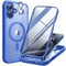 Miracase Magnetic Case for iPhone 16 Case 6.1-Inch, [Built-in 9H Tempered Glass Screen Protector + Camera Control Capture Button] Full Body Bumper Case Compatible with MagSafe (Ultramarine)