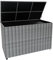 Rattan Garden Storage Marielle Grey Box & Waterproof Lining Cover Large Cushion Blanket Tools Toys Furniture Chest 996L Outdoor Patio Deck Steel Frame Weather Resistant Gas Lift Lid Portable Wheels