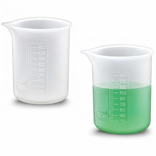 VGECEE 2 Stück Waschmittel Dosierhilfe 150ML Silikon Waschpulver Dosierer | Waschmittel Messbecher, für Waschmaschine Dosierwaschkugel Silikon Dosierkugel Flüssigwaschmittel Waschkugel Pulver,für Küche