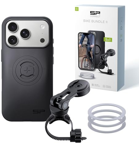 SP Connect Bike Bundle II | SPC+ | kompatibel mit iPhone 17 Pro/18 Pro | Handyhalter für Fahrradlenker | Mountainbike Rennrad Handy Halterung