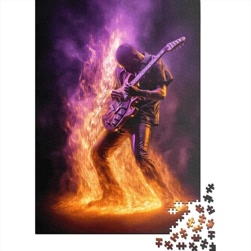 1000 Piece Heavy Metal Jigsaw Square Puzzle for Adults & Wooden Puzzles Educational Game Challenge Toy 1000pcs (75x50cm)