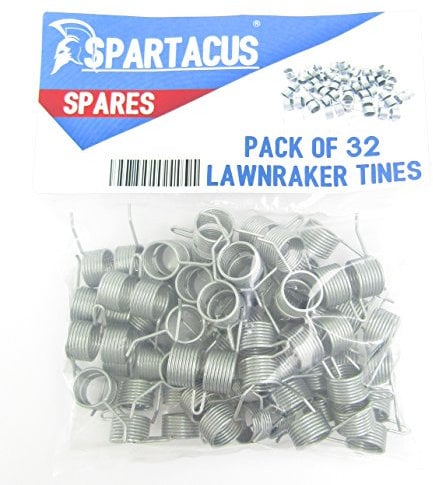 Spartacus 32 x Replacement Lawn Raker Scarifier Tines Tynes For Qualcast F016T47920