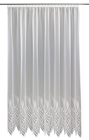 Anna Cortina Gardine, Stoff, weiß, 145 x 450 cm