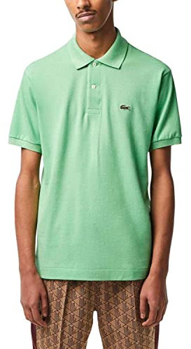 Lacoste Herren Polo-Shirt Kurzarm L1212, Männer Polo-Hemd,2 Knopf,Regular Fit,Grün,7