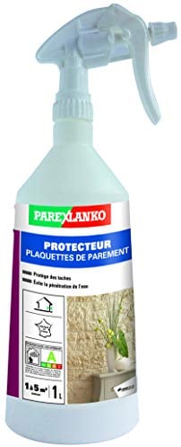 Parexlanko - Hydrofuge de surface - Protecteur plaquettes de parement - Protège des taches et évite la pénétration de l’eau - Invisible - 1L, Gris