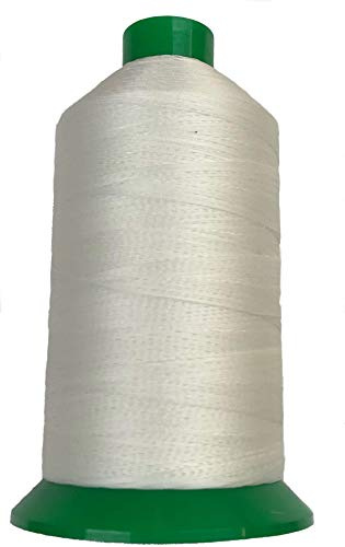 EZ-Xtend Serabond Bonded #92 Polyester Thread (White, 8 oz Spool) | UV Resistant, Heavy Duty Thread Sewing, Extra Strong Upholstery Thread, Can Be Used On Home Sewing Machines