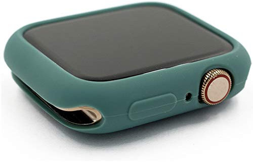Miimall Custodia Protezione in TPU Compatibile con Apple Watch Series 6/SE/Serie 5/Serie 4 40mm [AntiCaduta] Ultra Sottile Flessibile Gomma Paraurti Protettiva per iWatch Serie 6/5/4/SE 40mm Verde
