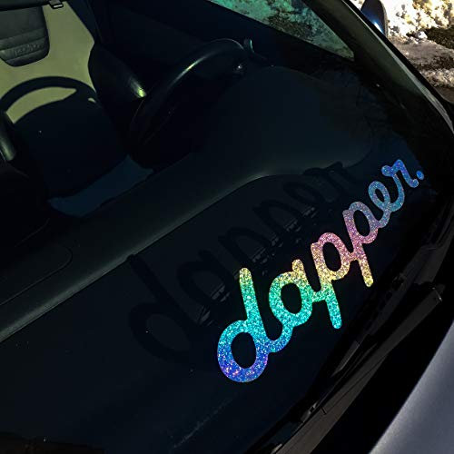 Dapper Aufkleber Oil Slick Autoaufkleber Hologramm Frontscheibenaufkleber Regenbogen Farben Sticker Heckscheibenaufkleber
