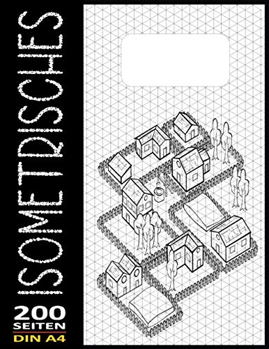 Isometriepapier A4 Isometrisches Zeichnen | Isometrie 3D-Zeichenblock | Dreiecknetzpapier Notizbuch 200 Sleiten: Architektur Geschenk Notizbuch Zeichen Technik Isometrieblock N°17
