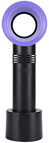 VBESTLIFE Mini Ventilador portátil sin Cuchillas Recargable por USB, Enfriador silencioso de Escritorio para el hogar/Oficina/Exterior(Negro)