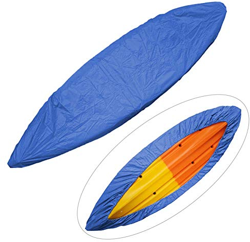 SALUTUY - Funda de Kayak, Funda de Kayak con protección UV con Polvo Impermeable de Tela Oxford, para Interior y Exterior como Lona de Barco Kayak Rigido (4,5 m)