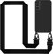Tawarror Handyband für Samsung Galaxy A52s 5G Hülle, Samsung Galaxy A52 5G Hülle, Silikon Handyband Necklace Handyhülle mit Abnehmbar Kordel zum Umhängen Schutzhülle mit Band, Schwarz