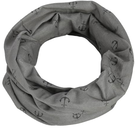 modAS Multifunktionstuch mit Ankerprint - Bandana Halstuch Damen Herren Schlauchtuch Gesichtsmaske Kopfbedeckung