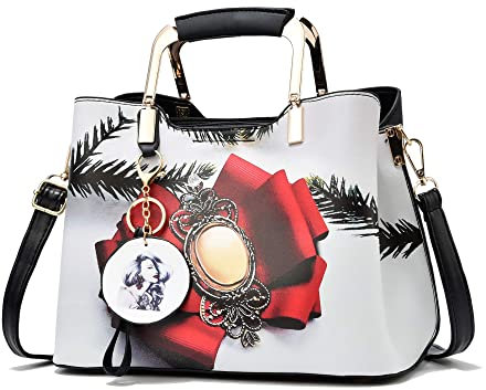 Nevenka Sac à main en cuir pour femme avec poignée sur le dessus, cabas, sac à bandoulière, 9