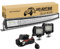 SKYWORLD LED Arbeitsscheinwerfer Bar, 107CM 540W Gebogen LED Offroad Scheinwerfer Arbeitslicht, 2 x 60W Zusatzscheinwerfer Beleuchtung mit 12V kabelbaum Auto Traktor SUV LKW KFZ 4x4 Nebelscheinwerfer