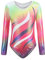 Sinoeem Gymnastikanzug Kinder Mädchen Langarm/Ärmellos Klassisch Turnanzug Ballettröckchen Trikotanzug Tanz Gymnastik Training Dancewear für Mädchen (Regenbogen-langarm, 5-6Jahre)