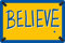 Flinelife Believe Metallschild, 30,5 x 20,3 cm, Motivierende Wanddekoration – perfekt für Fans