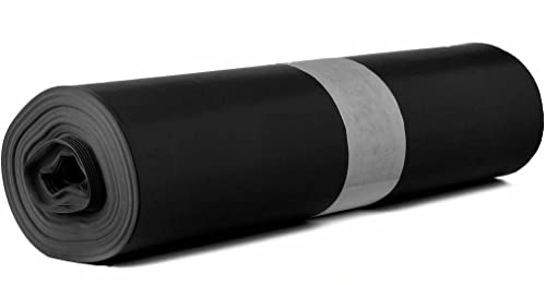 Müllsäcke 120 L - extra stark & reißfest - 70 x 110 cm - Typ 100-55 μ - 25 Müllbeutel pro Rolle - Ideal für Gastronomie, Haushalt und Gewerbe - Blauer Engel (Schwarz, 10 Rollen)