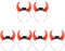 FOMIYES Halloween-Stirnband: Teufelshörner-Stirnband - 6 Stk Dämon Horn Stirnband Led-teufel-stirnband Teufels Haarband Stirnband Aus Rotem Ochsenhorn Leuchtendes Horn-stirnband Leuchtende Gegenstände