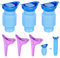 6 orinales retráctiles, inodoro de viaje de emergencia, inodoro móvil de 750 ml, mini orinal universal para hombre, urinario de emergencia reutilizable, botella de orina para niños y adultos, camping