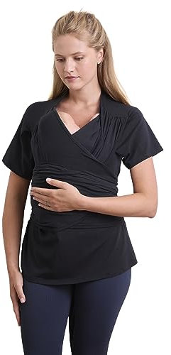 VERTBAUDET T-Shirt Peau à Peau Adulte Mixte en Coton Biologique Noir S