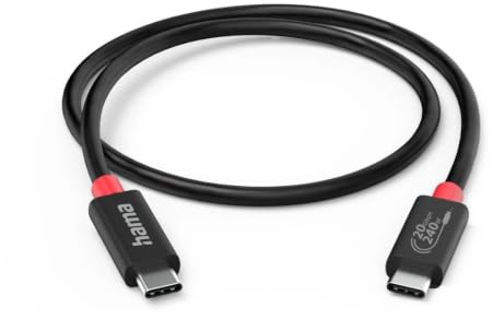 USB-C-Kabel, E-Marker, USB4 Gen2, 20 Gbit/s, 5 A, 240 W, 2,00 m | USB4-Kabel mit Schnellladung bis zu 240 W, 20 Gbit/s Übertragung und doppelt geschirmt für maximale Zuverlässigkeit, Schwarz