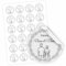 Hochzeit Aufkleber - 24 Stück Personalisierte Aufkleber mit Wunschnamen und Datum - 4,5 cm Runde Papieraufkleber Etiketten für Hochzeit, Gastgeschenke, Einladungskarte (Style 1)