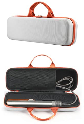 EUGOOCX Hard Travel Case Storage Bag for Dyson Airstrait Hairdryer Straightener Portable Protective Case for Dyson Hair Straighteners (Gray)