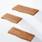 LAMO Manufaktur 3 Stück Wandregal aus Holz mit unsichtbarer Befestigung 42/36/30cm | Wandregal aus 100% echtem Holz | Hängeregal für Wohnzimmer Wandregale Set 1 Baumkante Farbe: Dunkel