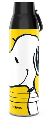 Tervis Venture Trinkflasche Peanuts – Snoopy Maxiumus dreifach isolierter | Auslaufsicherer Deckel, dreifach isolierte Thermoskanne, 18/8 Edelstahl, leiser Boden, spülmaschinenfest