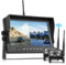 Podofo 2 caméras de recul sans Fil avec écran 9 IPS, caméras de recul HD pour Camion, remorque, Camping-Car, Bus, Enregistrement en Boucle, IP68, étanche BSD Dash Cam