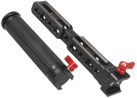 CS PRIORITY Quick Release Mount Dual Handle Grip Gimbal Monitor 1/4 Extension Handlebar for DJ Roni RS2/RSC2 Handheld Gimbal Monitor Mount Extension Bracket (Side Handgrip)