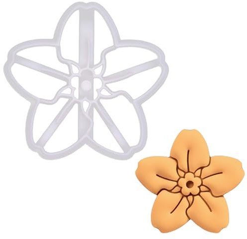 BAKERLOGY Emporte-pièce Ne m'oubliez pas Fleur (Myosotis) - Conception détaillée d'emporte-pièces pour la pâtisserie et l'artisanat, adaptée au fondant, à la pâte, à l'argile