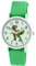 Brecjon Kinder Armbanduhr Jungen Jungenuhr Kids Dinosaurier T Rex Leucht Zifferblatt 5ATM Wasserdicht Textil Armband grün 5204