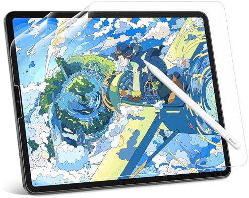[2 Piezas] Protector de Pantalla Efecto Papel para iPad Pro 11 & iPad Air 5a/4a Generacion 10,9 Pulgadas, Screen Protector para iPad 11 Mate Antirreflejo/Antihuellas, Escribe y Dibuja Perfectamente