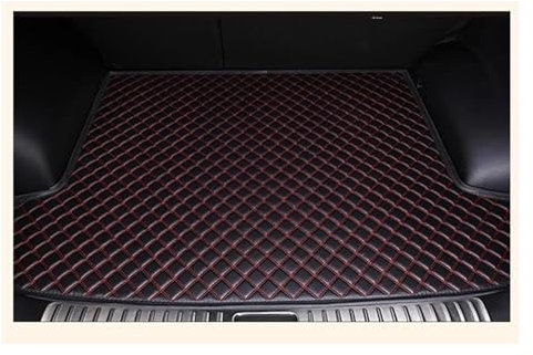 holohol Alfombrilla Trasera Maletero para Mercedes para B&ENZ C257 CLS Clase 2018-2020 Forro De Carga Bandeja Cubierta De Bota Almohadilla De Cuero Estera De Maletero De Coche(Black with Red)