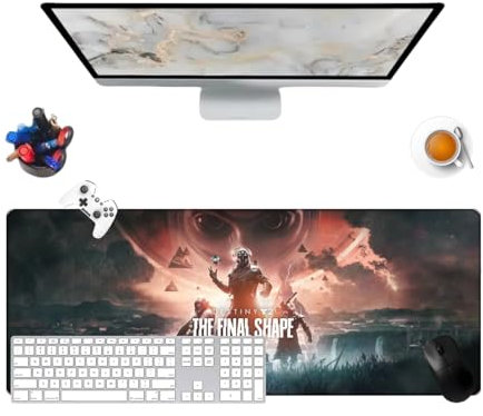 Générique Destiny 2 Game Waterproof Keyboard Mouse Mat 800 x 300 x 3 mm and Rubber Base Non-Slip Textured Surface