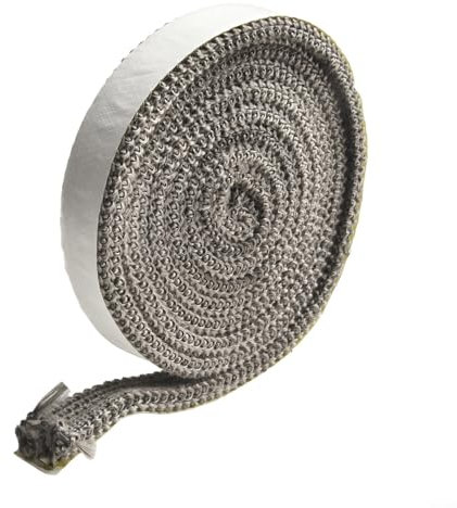 Fiberglas-Dichtung für Pelletöfen, Öfen und Wärmetauscher (6 mm x 20 mm x 2 m)