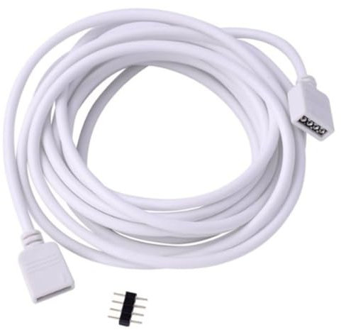 MOLUCKFU 10m Led-rgb-streifenverbinder Weiß Verlängerungskabel Für Smd Led-streifen Ohne Schweißen Stecker Controller Verbindung