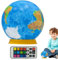3D Jigsaw Global Model - 3D Puzzle Global, Light Up 3D - Puzzle Construction Kit | Battery Operated, Remote Control Desk Decoration for Children, Children, Girls, Teena