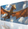 Dragon Mouse mat Fantasy Gaming Mouse Pad Large 28x12x0.12in Stitched Edges Washable, Desk Mat Non-Slip Rubber Base, Mousepad Improves Speed Precision for Laptop PC Wireless Keyboard Model-06152