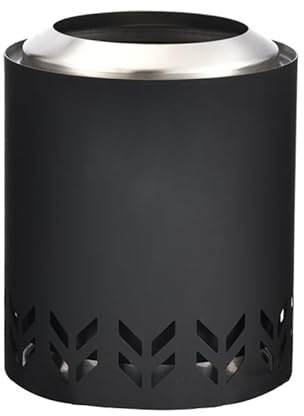 Brasero de Table Extérieur – Mini Brasero de Table, Poêle Chauffage Granulés Bois, Braseros Portable pour Terrasse, Petit Braseros Chauffant sans Fumée(Matte Black)