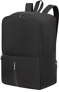 Samsonite TA Revolution - Faltbarer Kabinenrucksack 45 x 35 x 20 cm, Leichter Handgepäck für EasyJet, Reflektierende Details, 0.20 KG, Schwarz