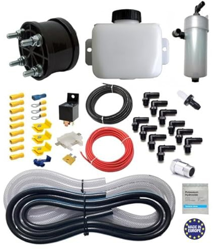 Generatore HHO DC1500 – Sistema di ottimizzazione del motore/sistema di integrazione a idrogeno per auto (12/24 V, Dry Cell, Kit completo di accessori) – Motori 600cc – 1500 cc